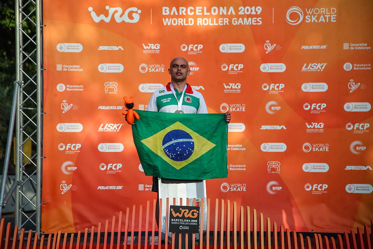 Skate brasileiro conquista ouro, duas pratas e dois bronzes   nas diputas de sábado (06) no World Roller Games