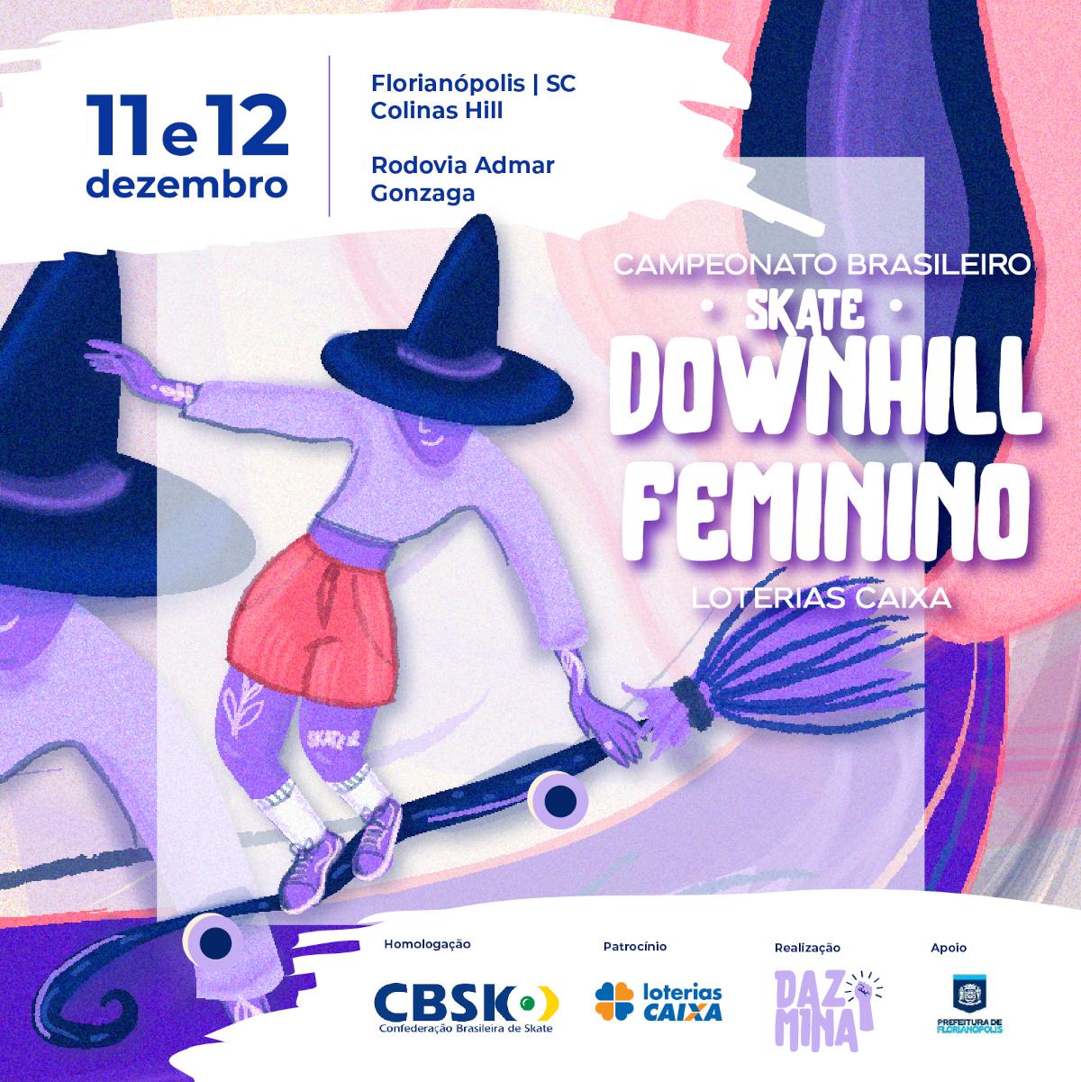 Florianópolis (SC) recebe primeiro Campeonato Brasileiro Loterias CAIXA de Downhill Feminino nos dias 11 e 12 de dezembro