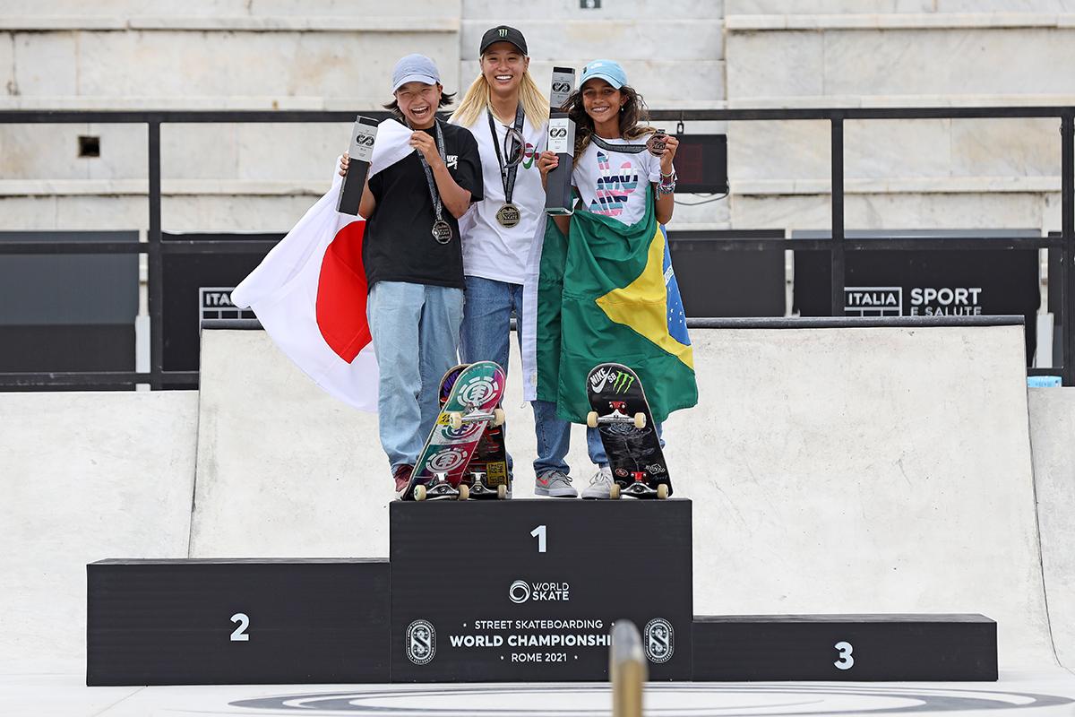 Rayssa Leal coloca skate brasileiro no pódio do Mundial de Street