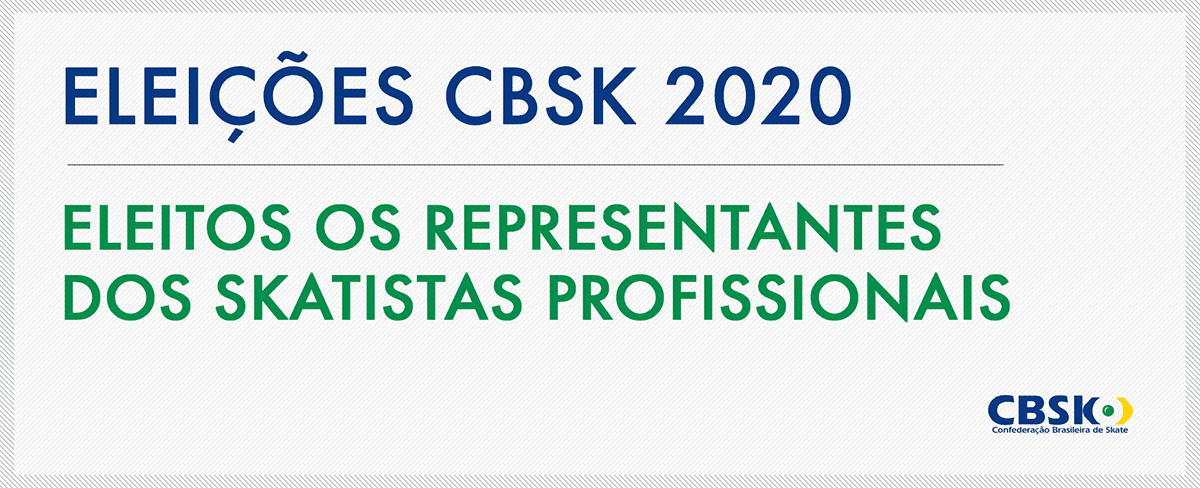Conheça os nomes dos eleitos como representantes dos skatistas profissionais para pleito de 2020 da CBSk!
