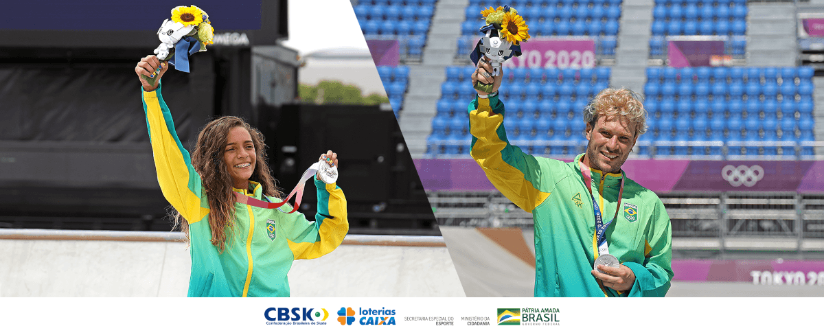 Pedro Barros e Rayssa Leal concorrem ao Prêmio Brasil Olímpico 2021 na categoria Atleta da Torcida