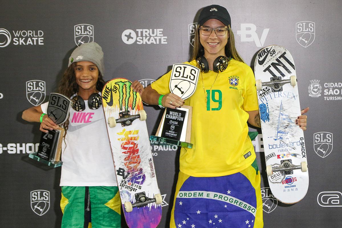 Mundial de Street tem dobradinha brasileira com Pamela Rosa campeã e Rayssa Leal em 2º lugar