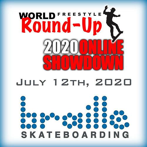 Freestylers brasileiros disputam World Round-Up Online Showdown com transmissão do canal Braille Skateboarding