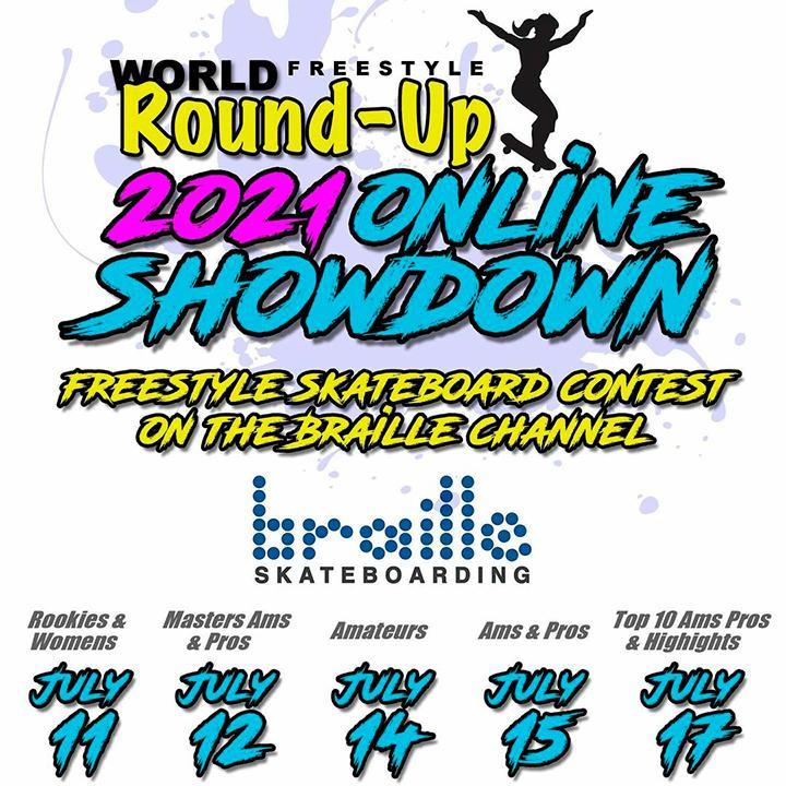 Freestyle do Brasil terá 16 skatistas no World Round-Up Online Showdown 2021