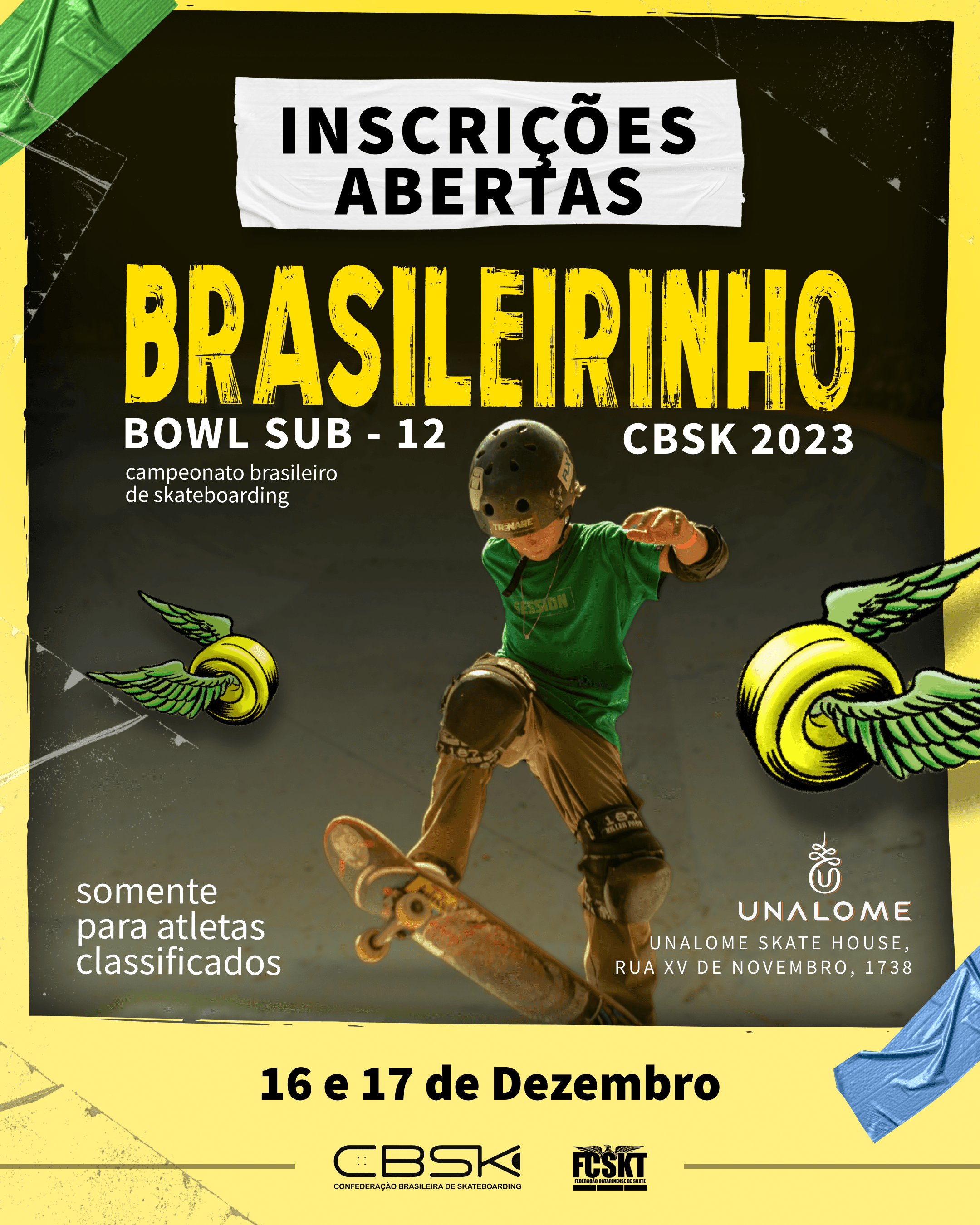 Inscrições abertas para o Campeonato Brasileiro de Bowl Sub-12