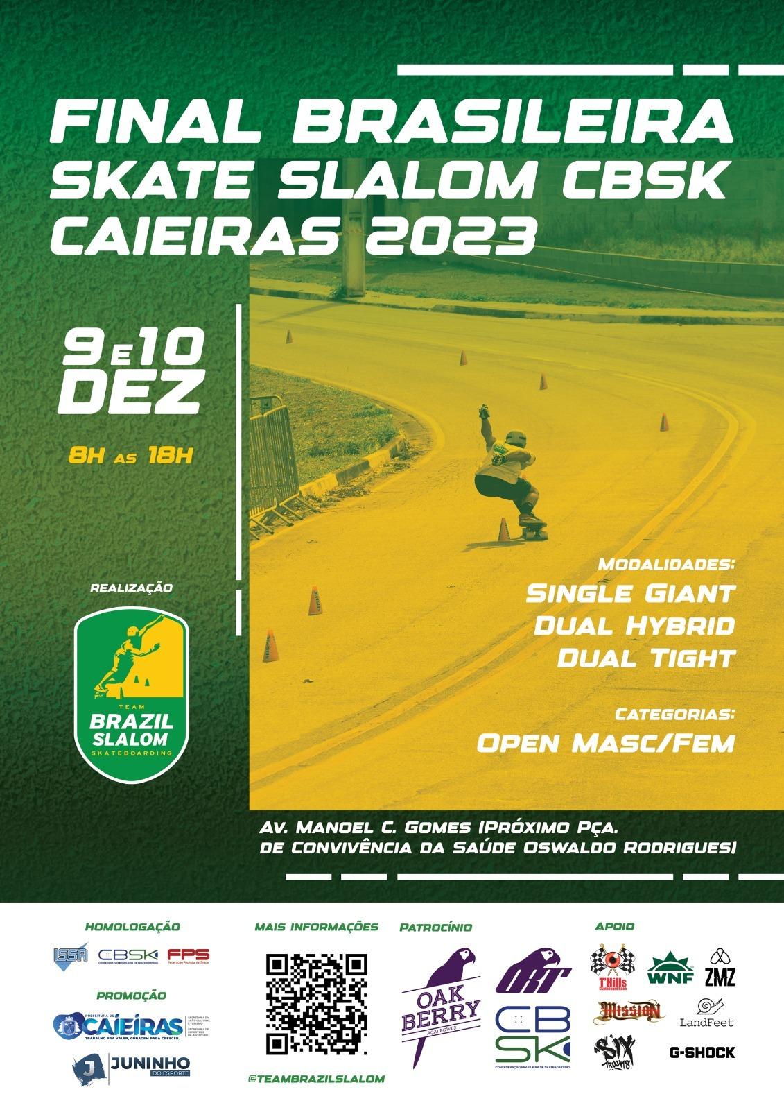 Caieiras (SP) receberá Final Brasileira de Slalom somando pontos para o ranking mundial